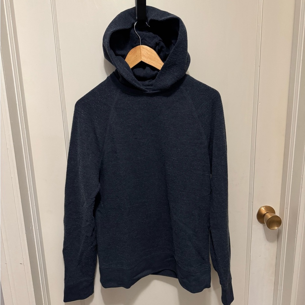 Banana Republic Navy Waffle Hoodie Sweater, Size S